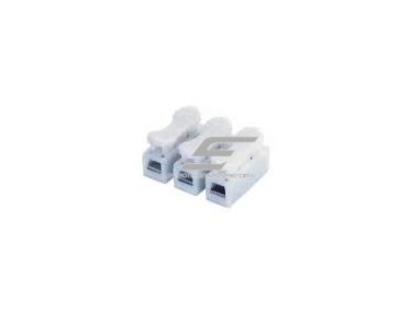 Užspaudžiamas sujungimo gnybtas monolitiniam laidui 3 vietų | 32A | maks. 4mm² Užspaudžiamas sujungimo gnybtas monolitiniam laidui 3 vietų | 32A | maks. 4mm²
