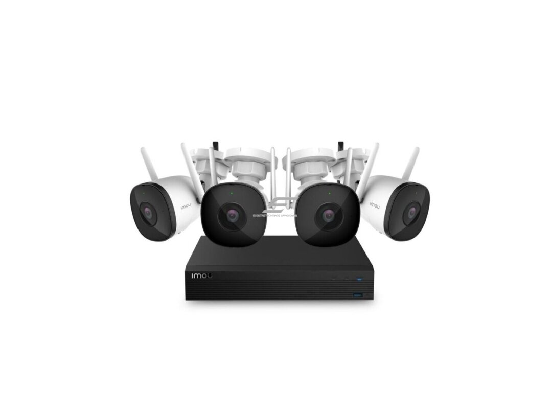 Išmanus | vaizdo stebėjimo IP kamerų komplektas | 4 Bullet kameros 2MP | 1TB NVR įrašymo įrenginys | 4 kanalų | IP67 | Wi-Fi | KIT/NVR1104HS-W-S2/4-F22 IMOU Išmanus | vaizdo stebėjimo IP kamerų komplektas | 4 Bullet kameros 2MP | 1TB NVR įrašymo įrenginys | 4 kanalų | IP67 | Wi-Fi | KIT/NVR1104HS-W-S2/4-F22 IMOU