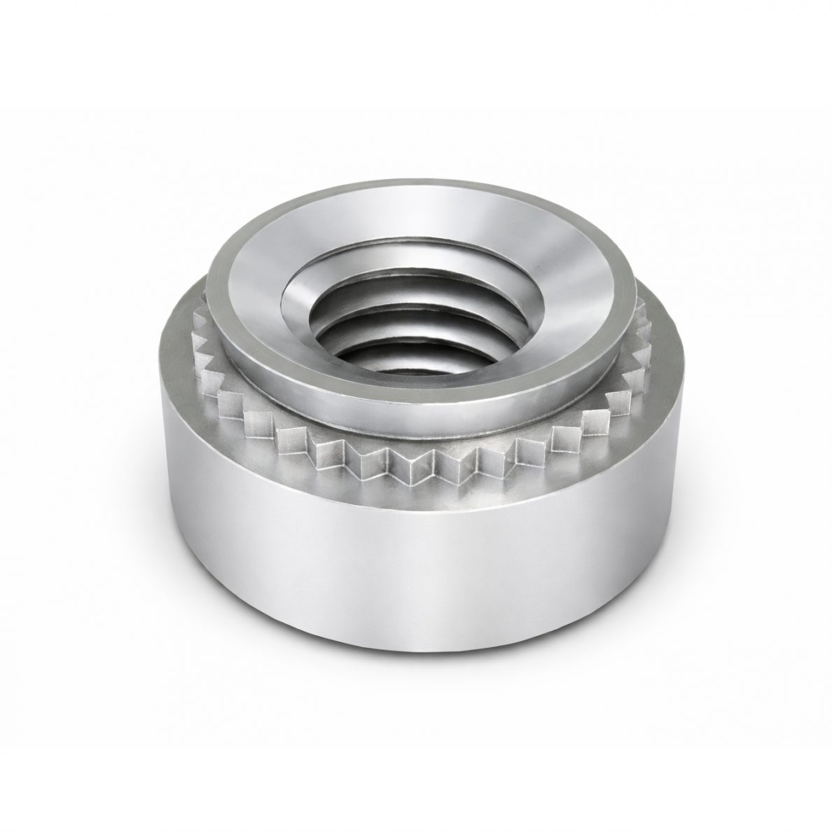 Nakrętka wciskana M8 | do wprasowania | 8 mm | stalowa nakrętka konstrukcyjna do mocowania mechanicznego Nakrętka wciskana M8 | do wprasowania | 8 mm | stalowa nakrętka konstrukcyjna do mocowania mechanicznego
