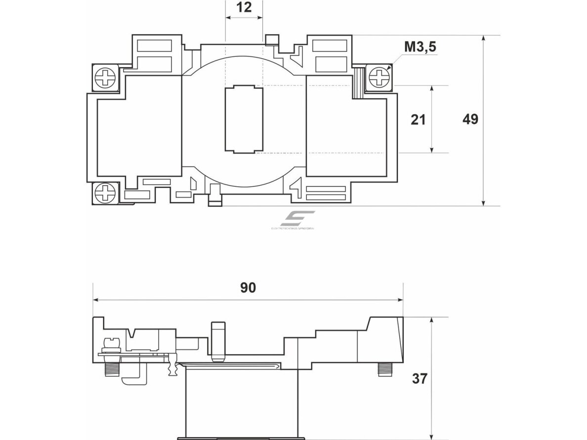 Valdymo ritė kontaktoriui | magnetiniam paleidėjui | 400V | FC2 Promfactor Baltic RITFC2400 1