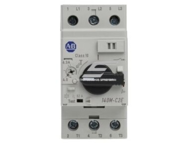 Variklio apsauga | automatinis jungiklis | 6,3-10A | 4kW | Allen Bradley | 140M-C2E-C10 Variklio apsauga | automatinis jungiklis | 6,3-10A | 4kW | Allen Bradley | 140M-C2E-C10