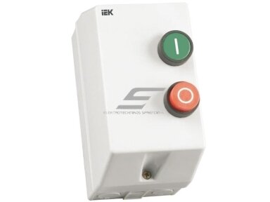Variklio paleidimo kontaktorius su šilumine rėle ir dėžute bei valdymo mygtukais | 3NO | 3P | 4kW | 1,6-2,5А | 230VAC | IP54 | IEK | KMI 10960 | 4606056238518 Variklio paleidimo kontaktorius su šilumine rėle ir dėžute bei valdymo mygtukais | 3NO | 3P | 4kW | 1,6-2,5А | 230VAC | IP54 | IEK | KMI 10960 | 4606056238518