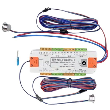 Inteligentny sterownik oświetlenia schodów z 2 czujnikami ruchu PIR do taśm LED | 12V/24VDC | 32 kanały Inteligentny sterownik oświetlenia schodów z 2 czujnikami ruchu PIR do taśm LED | 12V/24VDC | 32 kanały