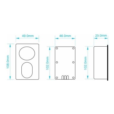 Mirror speakers | Bluetooth 5.0 | 24V | 9W | white | IP54 | 2 pcs. Mirror speakers | Bluetooth 5.0 | 24V | 9W | white | IP54 | 2 pcs.