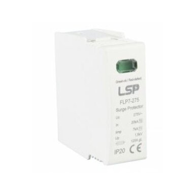 Wymienny moduł ogranicznika T1+T2 | Iimp 7 kA | Imax 50 kA | Uc 275 V | LSP FLP7-275/0 Wymienny moduł ogranicznika T1+T2 | Iimp 7 kA | Imax 50 kA | Uc 275 V | LSP FLP7-275/0