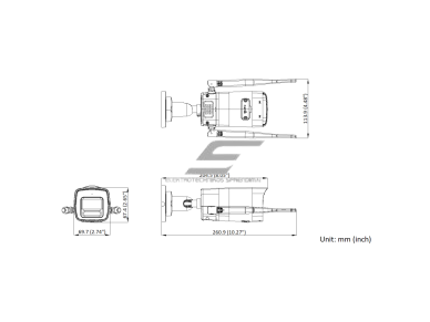 Vaizdo stebėjimo IP kamerų komplektas | 2 Bullet kameros 4MP | 512GB įrašymo įrenginys | IP66 | Wi-Fi | NKS424W0H | Hikvision 2