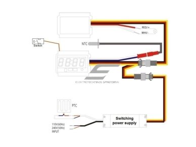 Laiko ir temperatūros ekranas veidrodžiui su perjungikliu | 12/24VDC | 5A | IP54 3 Laiko ir temperatūros ekranas veidrodžiui su perjungikliu | 12/24VDC | 5A | IP54 3