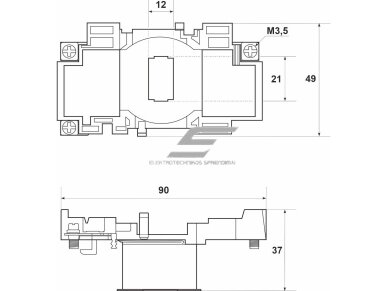 Valdymo ritė kontaktoriui | magnetiniam paleidėjui | 400V | FC3 Promfactor Baltic RITFC3400 1
