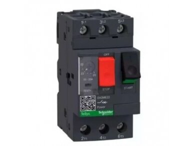 Variklio apsauga | automatinis jungiklis | su reguliuojama šilumine apsauga | 20-25A | 11kW | Tesys | GV2ME22 Variklio apsauga | automatinis jungiklis | su reguliuojama šilumine apsauga | 20-25A | 11kW | Tesys | GV2ME22