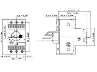 Variklio apsauga | automatinis jungiklis | 4-6,3 A | 2,2 kW | MS132-6.3 | ABB | 1SAM350000R1009 1