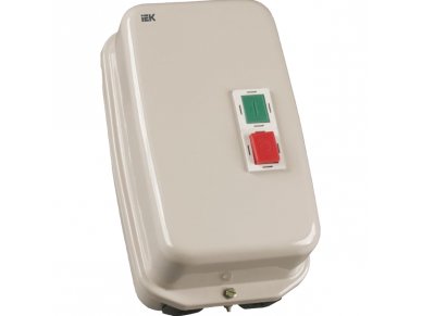Variklio paleidimo kontaktorius su šilumine rėle ir dėžute bei valdymo mygtukais | 3NO | 45kW | 95А | 380VAC | IP54 | IEK | KMI 49562 | 4606056096279 Variklio paleidimo kontaktorius su šilumine rėle ir dėžute bei valdymo mygtukais | 3NO | 45kW | 95А | 380VAC | IP54 | IEK | KMI 49562 | 4606056096279