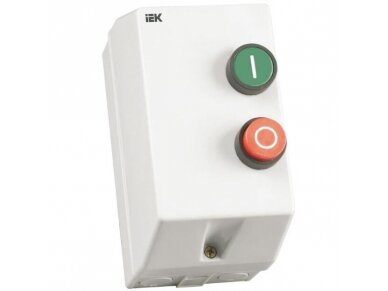 Variklio paleidimo kontaktorius su šilumine rėle ir dėžute bei valdymo mygtukais | 3NO | 3P | 4kW | 1,6-2,5А | 230VAC | IP54 | IEK | KMI 10960 | 4606056238518 Variklio paleidimo kontaktorius su šilumine rėle ir dėžute bei valdymo mygtukais | 3NO | 3P | 4kW | 1,6-2,5А | 230VAC | IP54 | IEK | KMI 10960 | 4606056238518