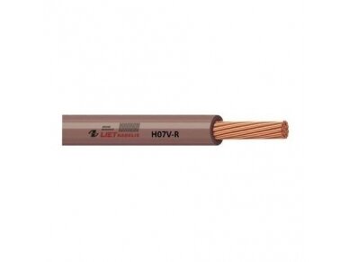 Laidas 6mm2 | varinis | viengyslis | daugiavielis | H07V-R 6 | 1m | rudas Laidas 6mm2 | varinis | viengyslis | daugiavielis | H07V-R 6 | 1m | rudas