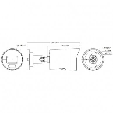 Kamera IP do monitoringu 4MP | IP67 | czarna | Bullet | DS-2CD2047G2H-LIU F2.8 Hikvision 1 Kamera IP do monitoringu 4MP | IP67 | czarna | Bullet | DS-2CD2047G2H-LIU F2.8 Hikvision 1