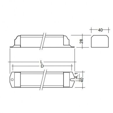 Kohandaja | ballast T8 fluorestseerivate lampide jaoks | 2x36W | 220-240V | IP20 | PC 2/36 T8 PRO Tridonic 1 Kohandaja | ballast T8 fluorestseerivate lampide jaoks | 2x36W | 220-240V | IP20 | PC 2/36 T8 PRO Tridonic 1