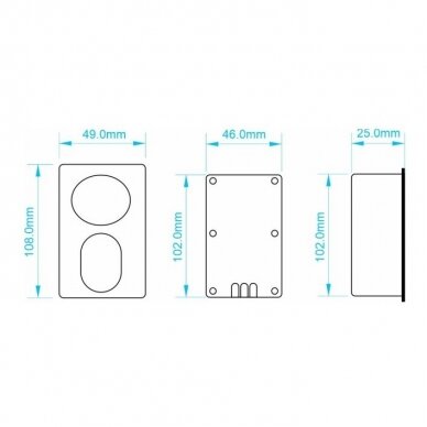 Mirror speakers | Bluetooth 5.0 | 24V | 9W | black | IP54 | 2 pcs. 1 Mirror speakers | Bluetooth 5.0 | 24V | 9W | black | IP54 | 2 pcs. 1
