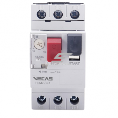 Modular motor protection | circuit breaker | 13–18A | 7.5kW | DIN | HJM7-32X Vecas Modular motor protection | circuit breaker | 13–18A | 7.5kW | DIN | HJM7-32X Vecas