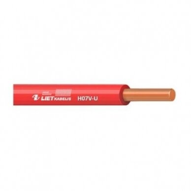 Cable 1.5mm² | copper | single-core | solid | H07V-U 1.5 | 1m | red Cable 1.5mm² | copper | single-core | solid | H07V-U 1.5 | 1m | red