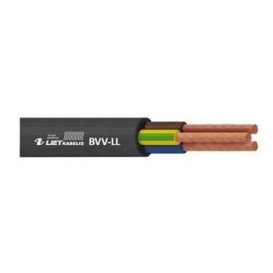 Vaskkaabel 3x2,5mm² | painduv | ümmargune | BVV-LL 3G2,5 | 1m | must Vaskkaabel 3x2,5mm² | painduv | ümmargune | BVV-LL 3G2,5 | 1m | must