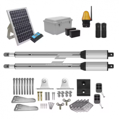 Automatic Dual-Swing Gate Opener System | 600 kg | Wi-Fi Control | Solar Power Support | PKM-C05 2 Automatic Dual-Swing Gate Opener System | 600 kg | Wi-Fi Control | Solar Power Support | PKM-C05 2