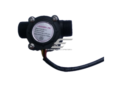 Vandens srauto jutiklis | iki 30 l/min | ~450 imp./l | G1/2" (DN15) | 5 V DC | impulsų įvestis | impulsų analizatoriui D105 | smart-MAIC | DN15(G1/2") Vandens srauto jutiklis | iki 30 l/min | ~450 imp./l | G1/2" (DN15) | 5 V DC | impulsų įvestis | impulsų analizatoriui D105 | smart-MAIC | DN15(G1/2")