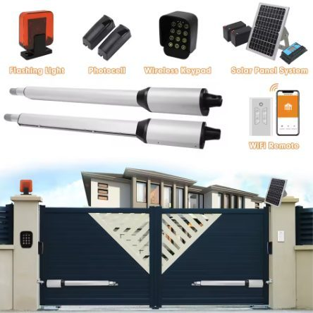 Automatic Dual-Swing Gate Opener System | 600 kg | Wi-Fi Control | Solar Power Support | PKM-C05 3 Automatic Dual-Swing Gate Opener System | 600 kg | Wi-Fi Control | Solar Power Support | PKM-C05 3