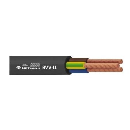 Vaskkaabel 3x2,5mm² | painduv | ümmargune | BVV-LL 3G2,5 | 1m | must Vaskkaabel 3x2,5mm² | painduv | ümmargune | BVV-LL 3G2,5 | 1m | must