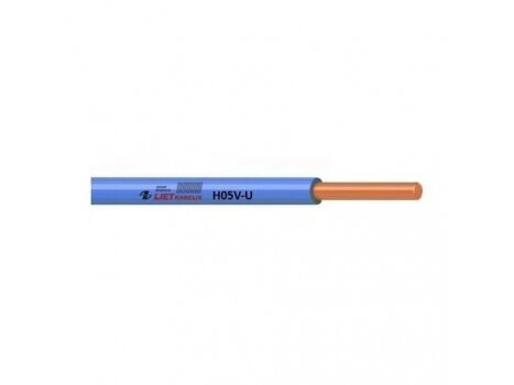Laidas 1mm2 | varinis | viengyslis | monolitinis | H05V-U 1,0 | 1m | mėlynas Laidas 1mm2 | varinis | viengyslis | monolitinis | H05V-U 1,0 | 1m | mėlynas