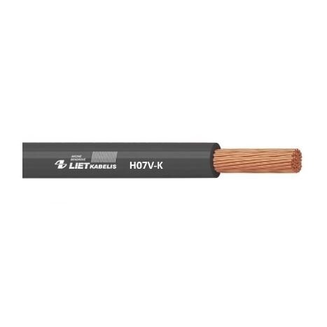 Cable 70mm² | copper | flexible | single-core | stranded | H07V-K 70 | 1m | black