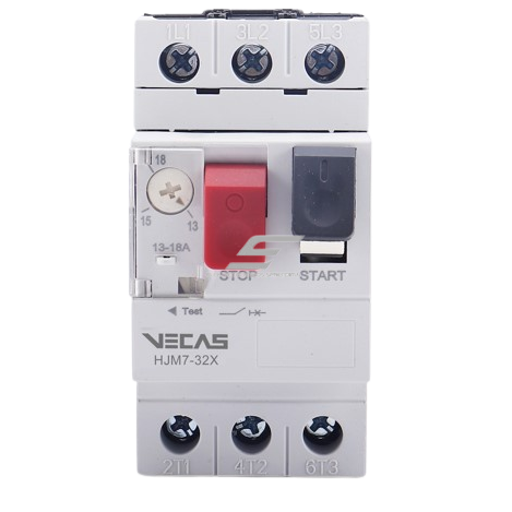 Modular motor protection | circuit breaker | 13–18A | 7.5kW | DIN | HJM7-32X Vecas Modular motor protection | circuit breaker | 13–18A | 7.5kW | DIN | HJM7-32X Vecas