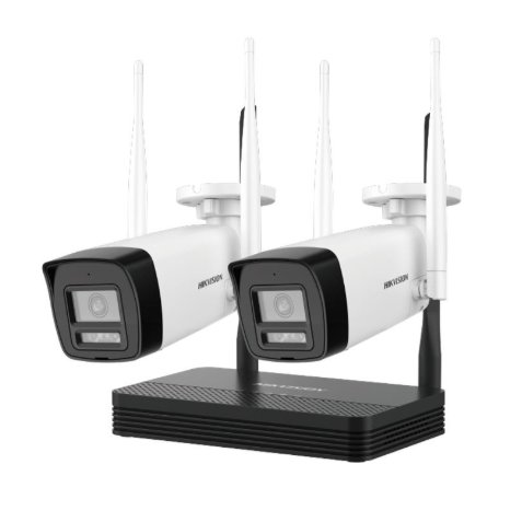 Комплект IP видеонаблюдения с камерами 4MP Wi-Fi и регистратором на 512ГБ | IP66 | Hikvision NKS424W0H