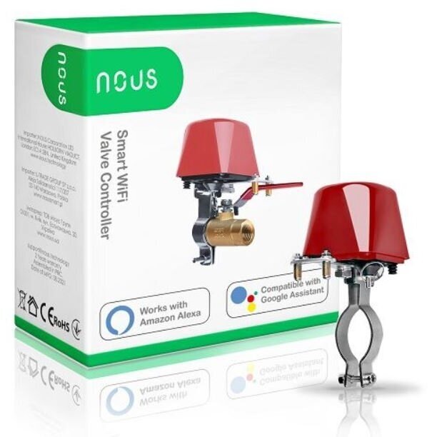 Smart | remote water valve controller | 12V | 1.6 MPa | Wi-Fi | Tuya | NOUS-L3 | 5907772033951 1 Smart | remote water valve controller | 12V | 1.6 MPa | Wi-Fi | Tuya | NOUS-L3 | 5907772033951 1