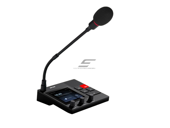 IP tinklo garso valdymo | transliavimo pultas | iki 64 garsiakalbių | SIP/IP | PoE | Bluetooth