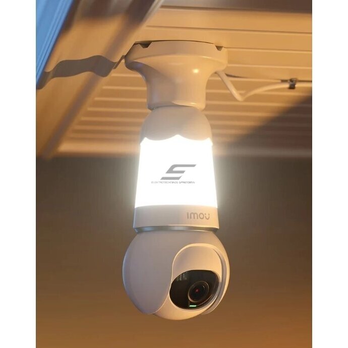 Inteligentna | Bezprzewodowa | Kamera do monitoringu IP 5MP | 3K | Montaż E27 | ŻARÓWKA | Wi-Fi | IPC-S6DP-5M0WEB IMOU 3