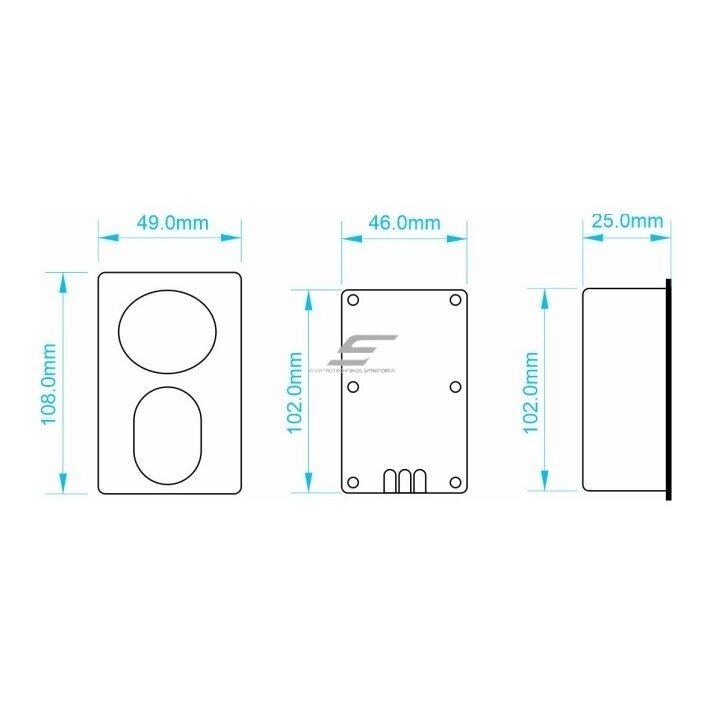 Mirror speakers | Bluetooth 5.0 | 24V | 9W | silver | IP54 | 2 pcs. 1