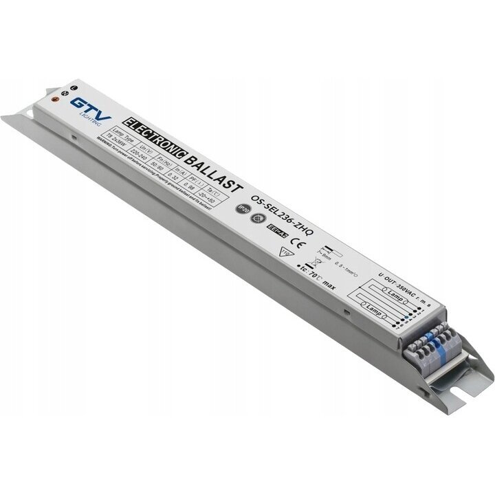 Elektroniskais balasts | 4x18W | 230V | T8 lampu vadībai un palaišanai | GTV | OS-SEL418-ZHQ | 5902801038167 Elektroniskais balasts | 4x18W | 230V | T8 lampu vadībai un palaišanai | GTV | OS-SEL418-ZHQ | 5902801038167