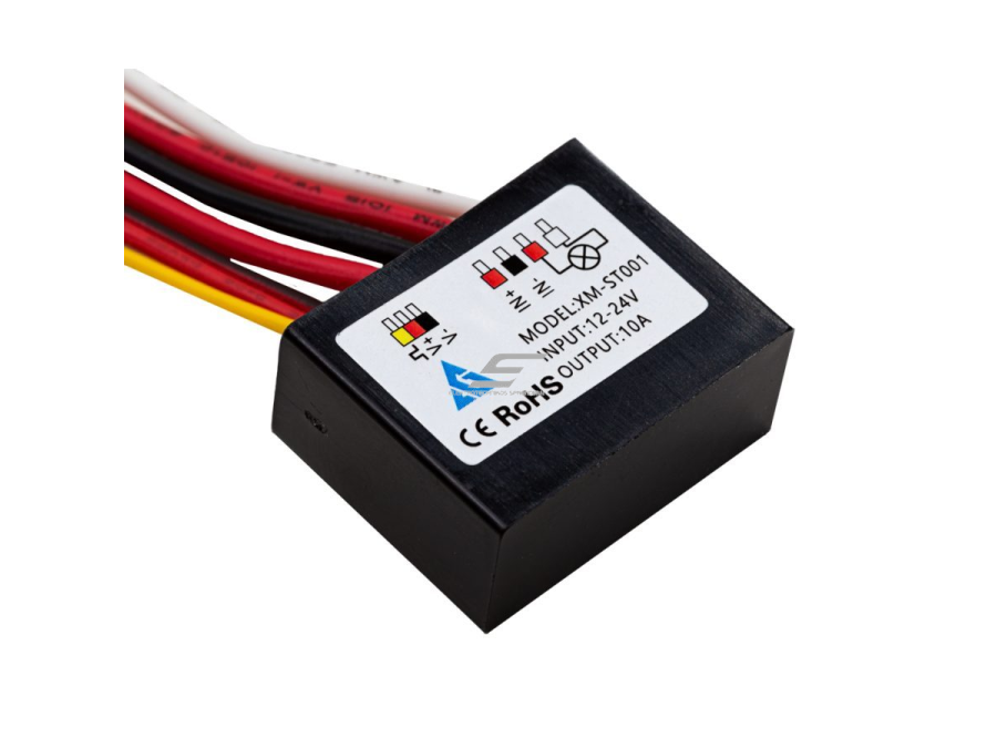 Galios stiprintuvas | relė iki 200W veidrodžių jungikliams ELSP-XM319 | 12-24VDC | 10A