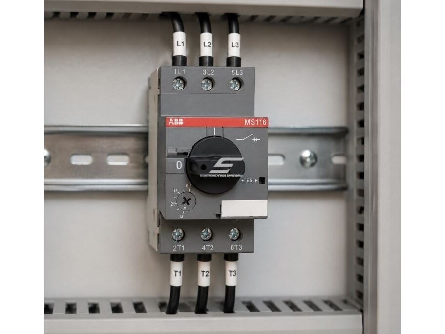 Variklio apsauga | automatinis jungiklis | 4-6,3 A | 2,2 kW | MS132-6.3 | ABB | 1SAM350000R1009 2 Variklio apsauga | automatinis jungiklis | 4-6,3 A | 2,2 kW | MS132-6.3 | ABB | 1SAM350000R1009 2