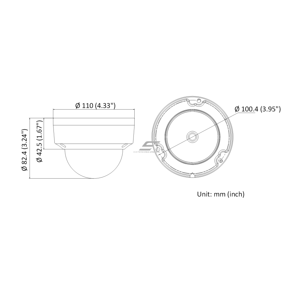 IP jälgimiskaamera | 2MP | IP67 | Dome | DS-2CD1123G0E-I Hikvision 3 IP jälgimiskaamera | 2MP | IP67 | Dome | DS-2CD1123G0E-I Hikvision 3