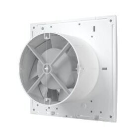Fan with backdraft damper | D100 | with timer | 150x150x82mm | plastic | white 1 Fan with backdraft damper | D100 | with timer | 150x150x82mm | plastic | white 1