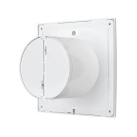 Fan with backdraft damper | D100 | with controller | 160x160x92mm | plastic | white 2