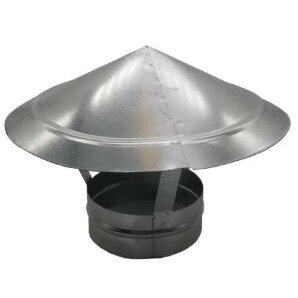 Gaisa vada ventilācijas vāciņš | skursteņa vāciņš | ventilācijas sistēmai | D100 | cinkots tērauds | 100STO