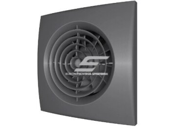 Ventiliatorius su atbuliniu vožtuvu | sklende | D100 | 230V | 155x155x101mm | IP24 | plastikinis | tamsiai pilkos spalvos | AU4STP Ventiliatorius su atbuliniu vožtuvu | sklende | D100 | 230V | 155x155x101mm | IP24 | plastikinis | tamsiai pilkos spalvos | AU4STP