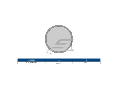 Veidrodis | 3x didinantis | su matiniu kraštu | apvalus | 215mm Veidrodis | 3x didinantis | su matiniu kraštu | apvalus | 215mm