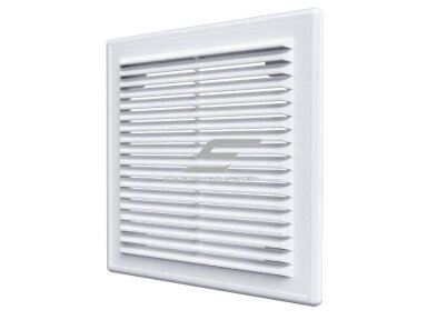 Ventiliacijos grotelės | vėdinimo sistemoms | 183x253mm | kvadratinės | nuimamos | balta spalva | plastikinės | A1825B Ventiliacijos grotelės | vėdinimo sistemoms | 183x253mm | kvadratinės | nuimamos | balta spalva | plastikinės | A1825B