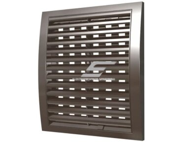 Ventiliacijos grotelės | vėdinimo sistemoms | 150x150mm | kvadratinės | išorinės | nuimamos | ruda spalva | plastikinės | 1515VGBB Ventiliacijos grotelės | vėdinimo sistemoms | 150x150mm | kvadratinės | išorinės | nuimamos | ruda spalva | plastikinės | 1515VGBB