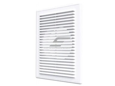 Ventiliacijos grotelės | vėdinimo sistemoms | 150x150mm | kvadratinės | su flanšu D100 | balta spalva | plastikinės | 1515VGF10 Ventiliacijos grotelės | vėdinimo sistemoms | 150x150mm | kvadratinės | su flanšu D100 | balta spalva | plastikinės | 1515VGF10