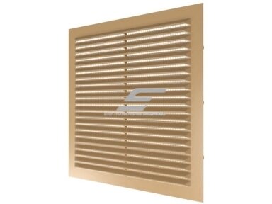 Ventiliacijos grotelės | vėdinimo sistemoms | 234x234mm | kvadratinės | smėlio spalva | plastikinės | 2323VGBE Ventiliacijos grotelės | vėdinimo sistemoms | 234x234mm | kvadratinės | smėlio spalva | plastikinės | 2323VGBE
