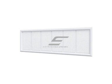 Ventiliacijos grotelės | vėdinimo sistemoms | 227x67mm | nuimamos | balta spalva | 2307IP Ventiliacijos grotelės | vėdinimo sistemoms | 227x67mm | nuimamos | balta spalva | 2307IP