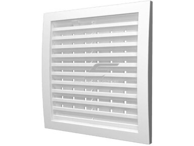 Ventiliacijos grotelės | vėdinimo sistemoms | 180x250mm | kvadratinės | išorinės | nuimamos | balta spalva | plastikinės | 1825VGB Ventiliacijos grotelės | vėdinimo sistemoms | 180x250mm | kvadratinės | išorinės | nuimamos | balta spalva | plastikinės | 1825VGB